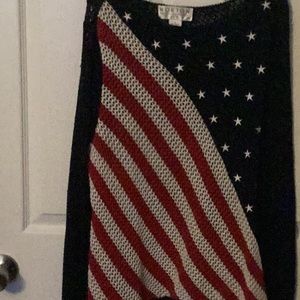 4th of  July Sweater..size Large by Norton Studio. Color is red,white,and blue.